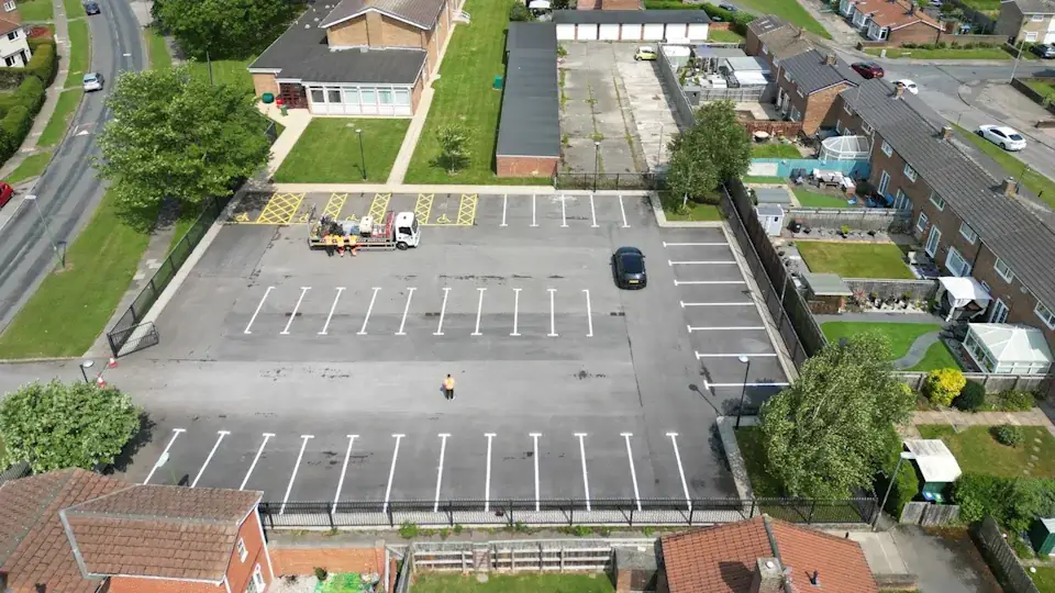 Car Park Markings, Newton Aycliffe