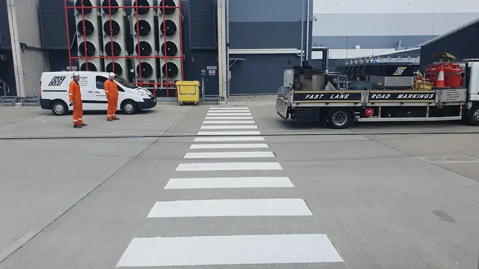 Zebra Crossing at Power Station, Northumberland